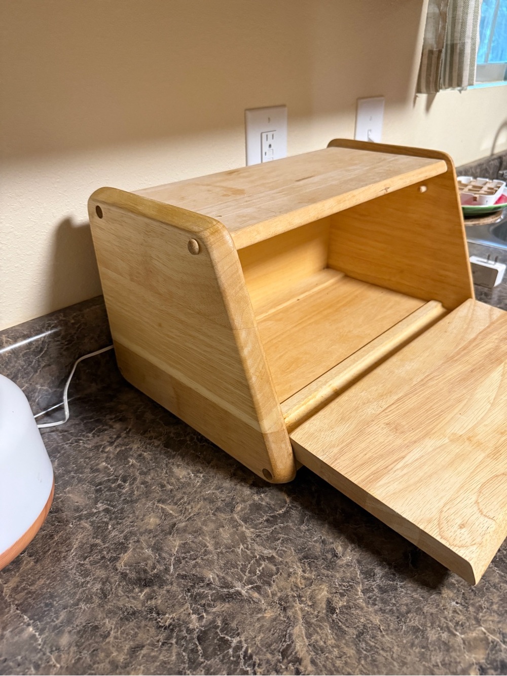 ✨ Wooden Bread Box Storage - Natural Wood - Picture 5 of 5